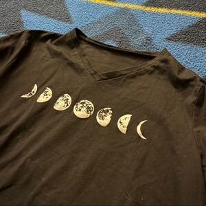 Moon Phase Tee in Black (XXL)